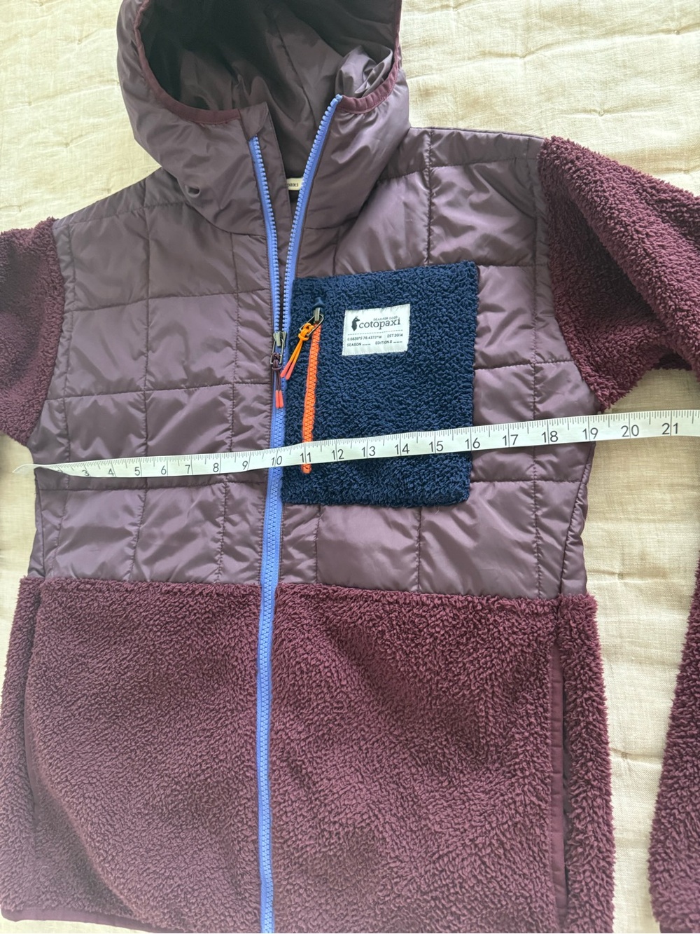 Cotopaxi Trico Hybrid Hooded Jacket Womens XS Puffer Fleece Full Zip - Picture 11 of 12
